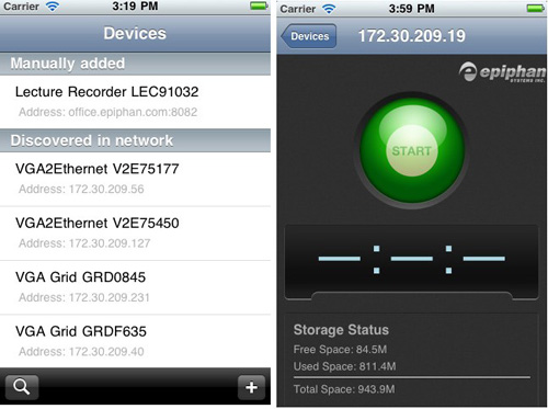 Epiphan推出iPhone,iPad和iTouch的應用